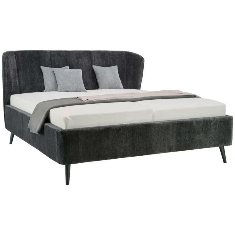 Polsterbett 180/200 cm in Anthrazit