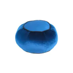 Pouf in Blau Textil