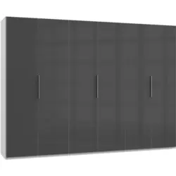 Dreht&uuml;renschrank in Grau, Wei&szlig;