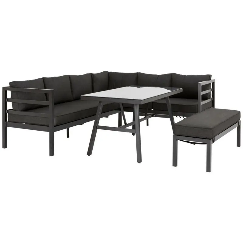 Dining-Loungeset 4-teilig 244/195 cm