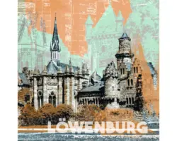 Glasbild Kassel IV 20x20 cm