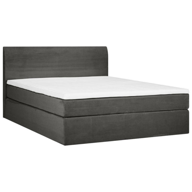 Boxspringbett 160/200 cm in Grau