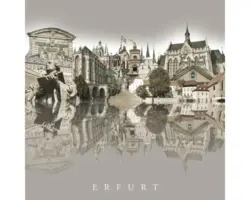 Glasbild Erfurt X 30x30 cm