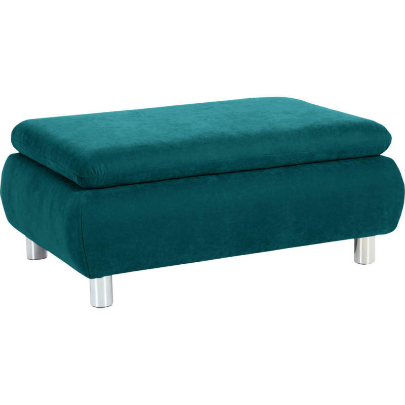 Hocker in Textil Petrol