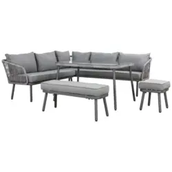Dining-Loungeset 5-teilig