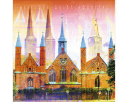 Glasbild Lübeck IV 30x30 cm