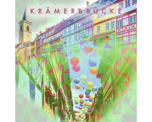 Glasbild Erfurt XVI 20x20 cm