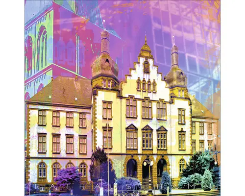 Glasbild Hamm III 20x20 cm