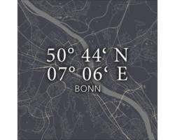 Glasbild Bonn VI 50x50 cm