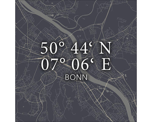 Glasbild Bonn VI 50x50 cm