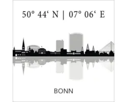 Glasbild Bonn V 50x50 cm