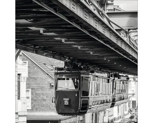 Glasbild Wuppertal XIX 20x20 cm