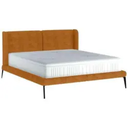 Polsterbett inkl. Matratze 180/200 cm in Currygelb