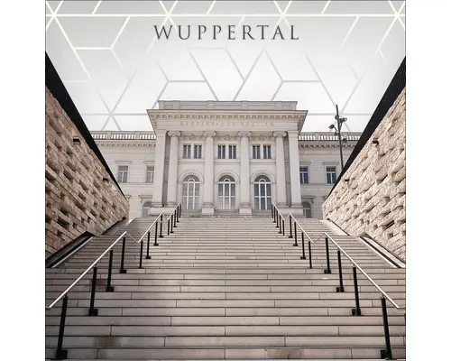 Glasbild Wuppertal III 20x20 cm