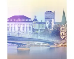 Glasbild Bonn IV 20x20 cm