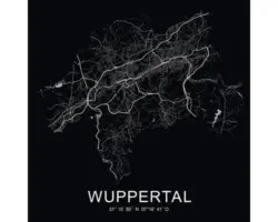 Glasbild Wuppertal XIV 30x30 cm