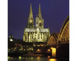 Glasbild Köln XVIII 50x50 cm