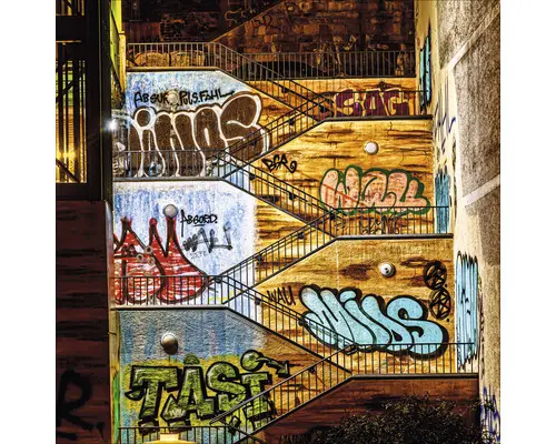 Glasbild Wuppertal XXVII 30x30 cm