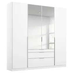 Drehtürenschrank in Weiß