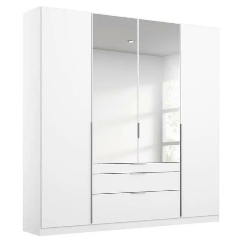 Drehtürenschrank in Weiß