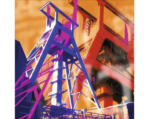 Glasbild Bochum V 50x50 cm