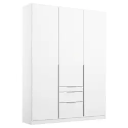 Drehtürenschrank in Weiß