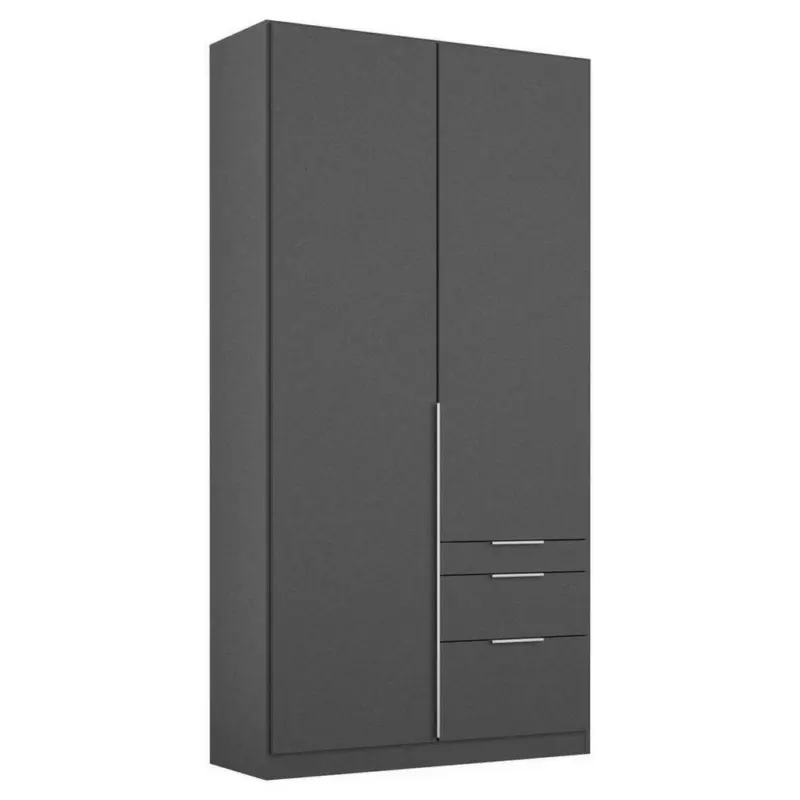 Drehtürenschrank in Grau