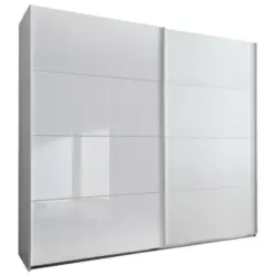 Schwebetürenschrank in Weiß