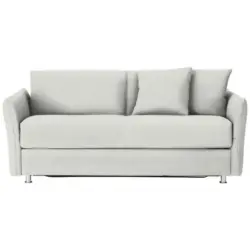 Schlafsofa in Flachgewebe Naturfarben