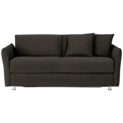 Schlafsofa in Flachgewebe Dunkelbraun