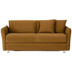 Schlafsofa in Flachgewebe Bronzefarben