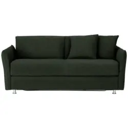 Schlafsofa in Flachgewebe Dunkelgrün