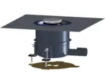 Hornbach Installations-Set HL 570 FlexBox für flache Duschtassen mit Edelstahl-Abdeckung