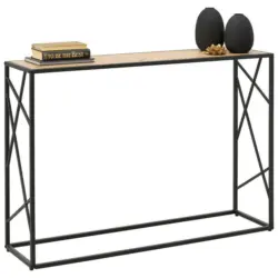 Konsolentisch in Metall, Holzwerkstoff 110/30/76 cm