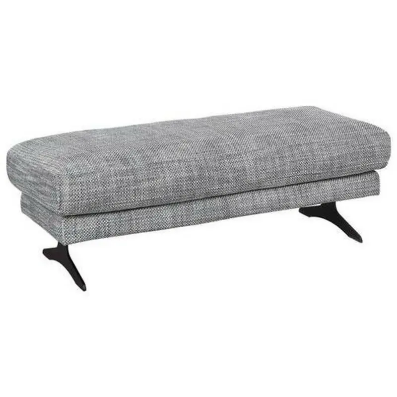 Hocker in Textil Grau