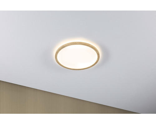 LED Panel Paulmann Atria Shine 16 W Warmweiß 1-flammig IP 44 braun natur ( 71028 )