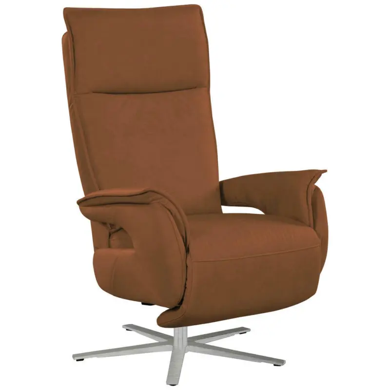 Fernsehsessel in Lederlook (vegan) Cognac