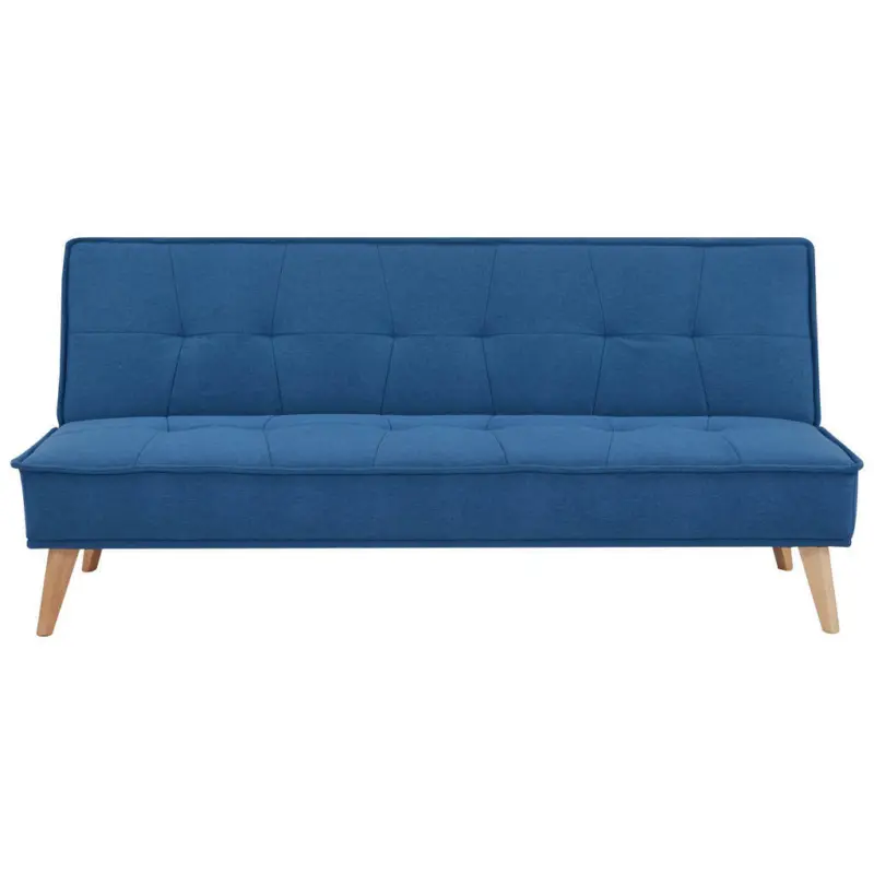 Schlafsofa in Webstoff Blau