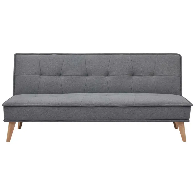 Schlafsofa in Webstoff Grau