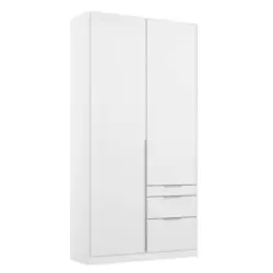 Drehtürenschrank in Weiß