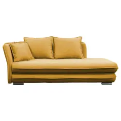 Liege in Flachgewebe Gelb