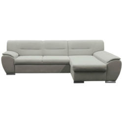 Ecksofa in Flachgewebe Beige