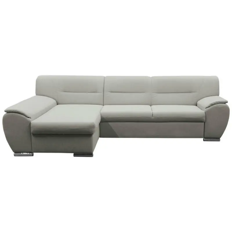 Ecksofa in Flachgewebe Beige