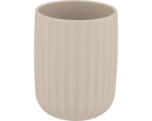 Zahnputzbecher Wenko Argopoli beige