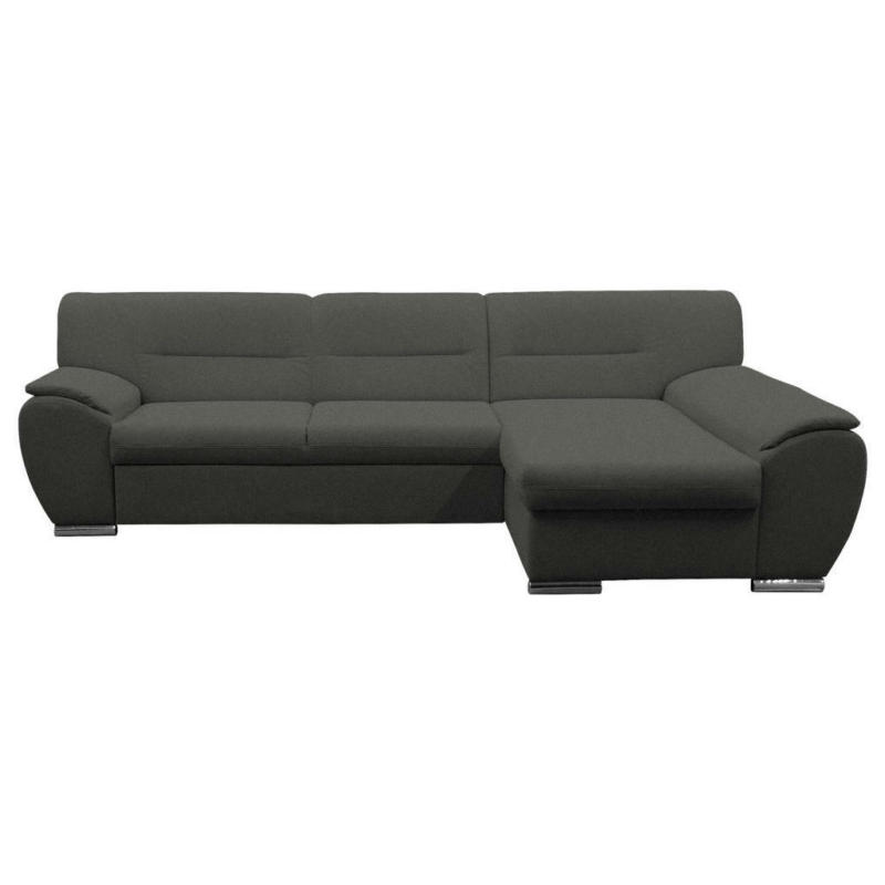 Ecksofa in Flachgewebe Grau