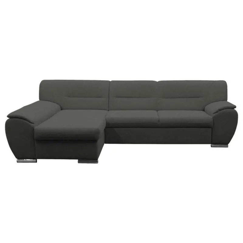 Ecksofa in Flachgewebe Grau