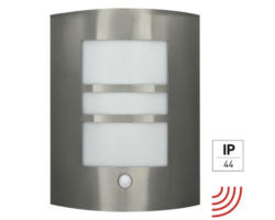 Wandleuchte e2 Polis E27 15 W 1-flammig IP 44 mit Bewegungssensor, aluminium ( 2528000122396 )