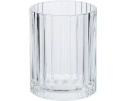Zahnputzbecher Wenko Vetro rund transparent