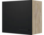 Hornbach Hängeschrank Flex Well Capri schwarz matt/Wildeiche 60x54,8x32 cm mit Drehtüre