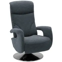 Relaxsessel in Textil Dunkelblau